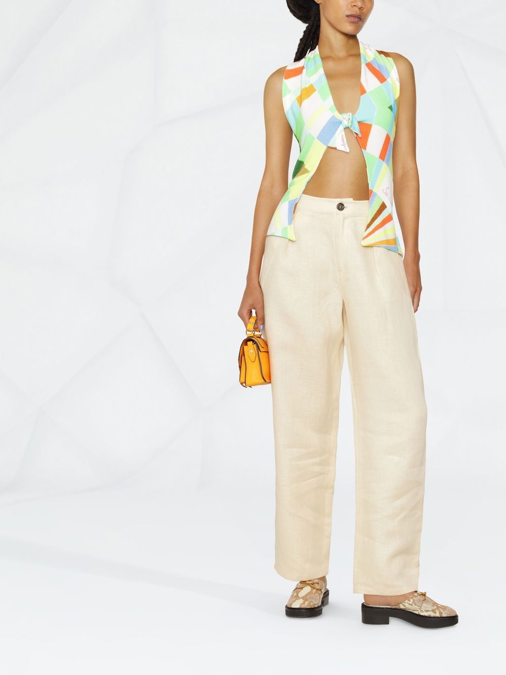 Siedres シードレスはリネンパンツをプリーツしました - Image 6