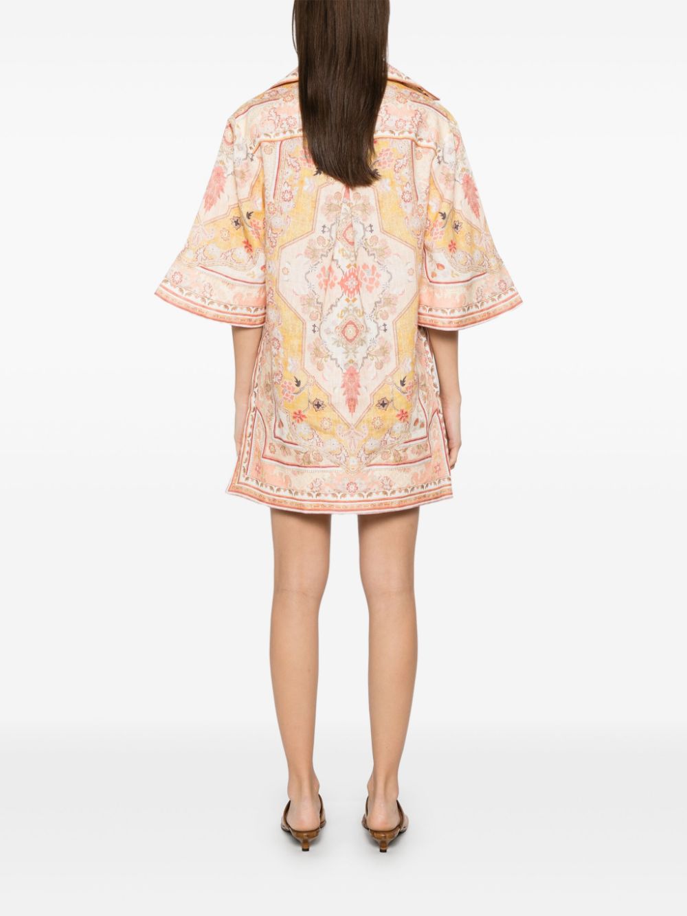 Zimmermann Zimmermann Wylieプリントリネンチュニック - Image 6