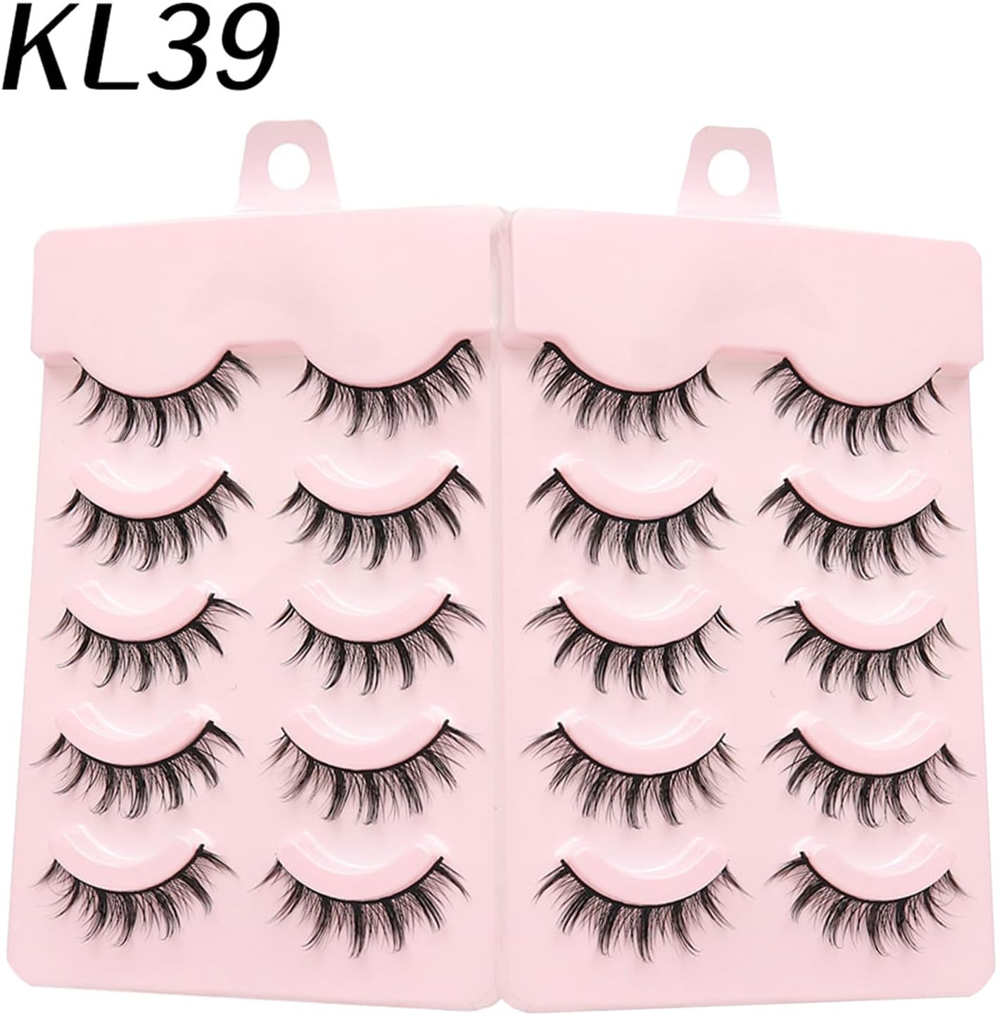 False Eyelashes, For Upper Eyelashes, 5 Pairs, Natural Black Natural Core, Soft Core, Ultra Lightweight, Soft, Handmade, Reusable, Thin Makeup, Daily Makeup