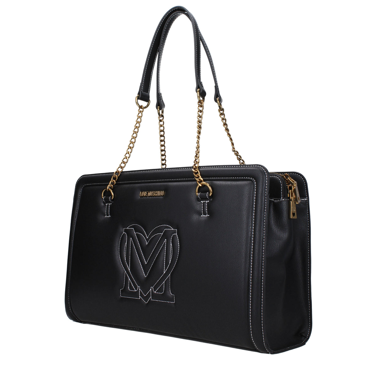 Moschino モスキーノのショルダーバッグが大好きな女性ポリウレタンブラック - Image 6