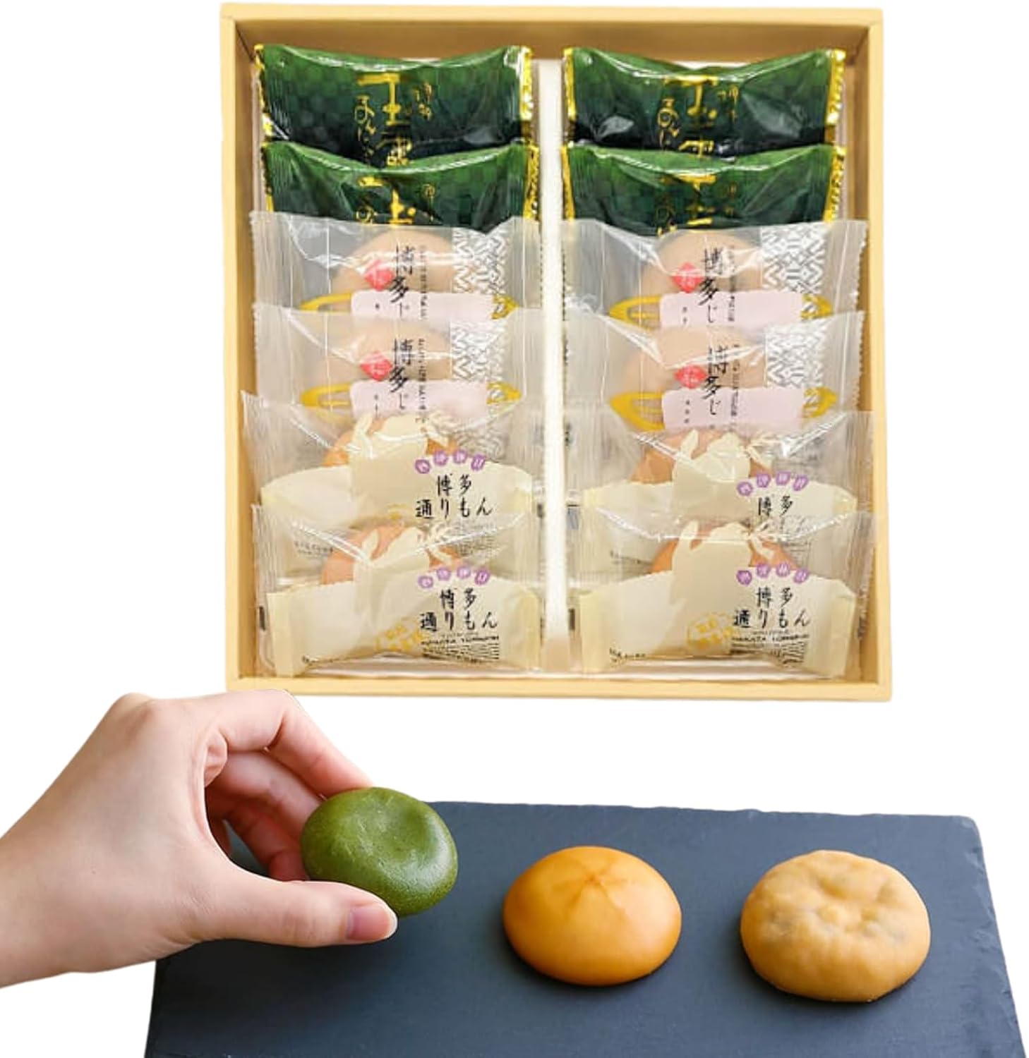 Hakata Souvenir, Nigiyakkashan, Hakata Dorimon, Hakata Jiman (1 box), 3 Types of 12 Pieces, Special Souvenir Bag, Fukuoka Souvenir, Mondo Selection, Gold Award Winner, Fukuoka, Souvenir, Popular, Gift