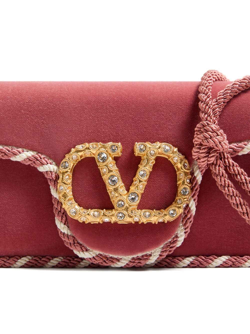 Valentino ヴァレンティノ ガラヴァーニ ロコ ベルベット クラッチ - Image 6