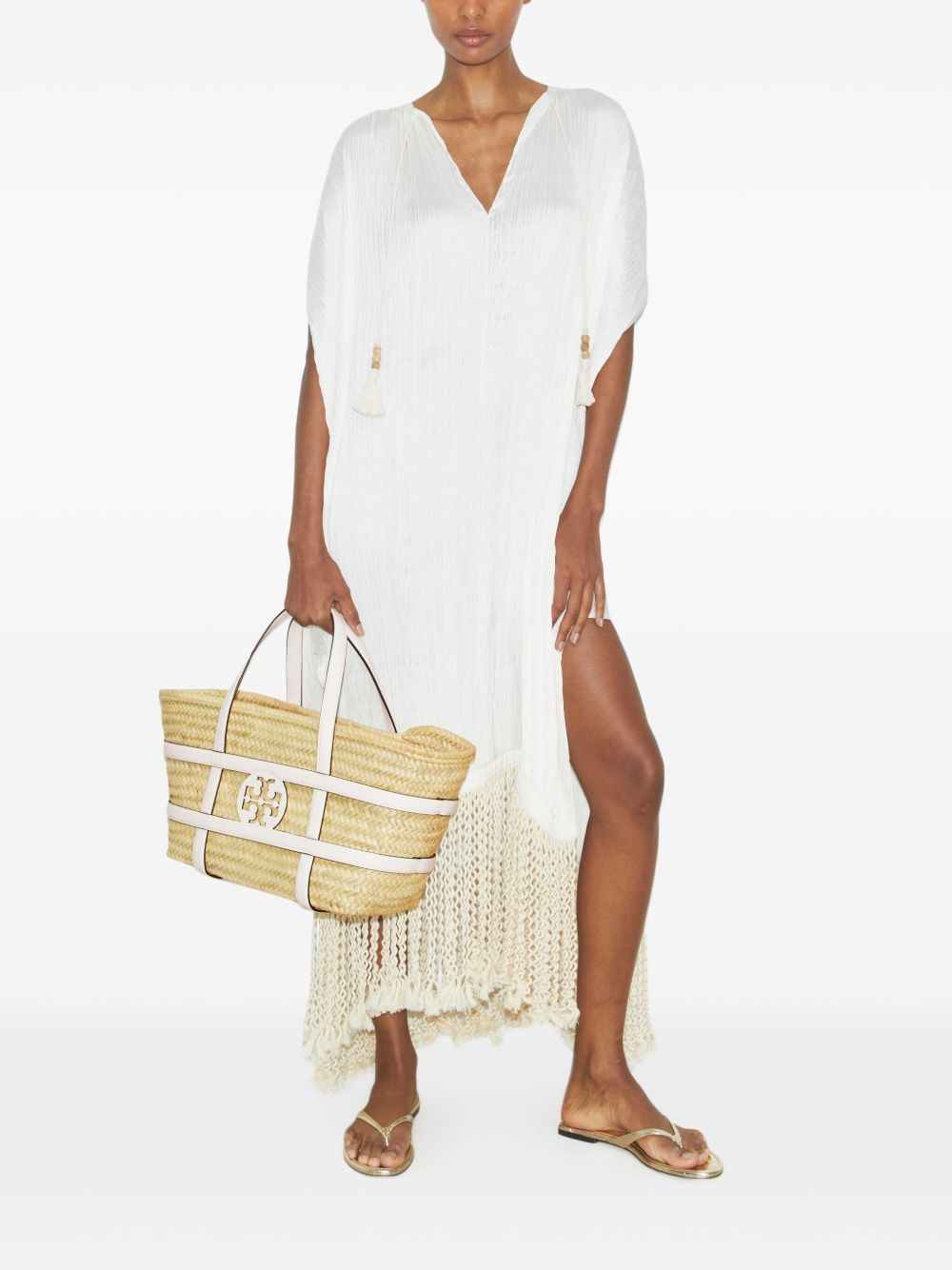 Tory Tory Burch Ella Straw Basket Bag - Image 6
