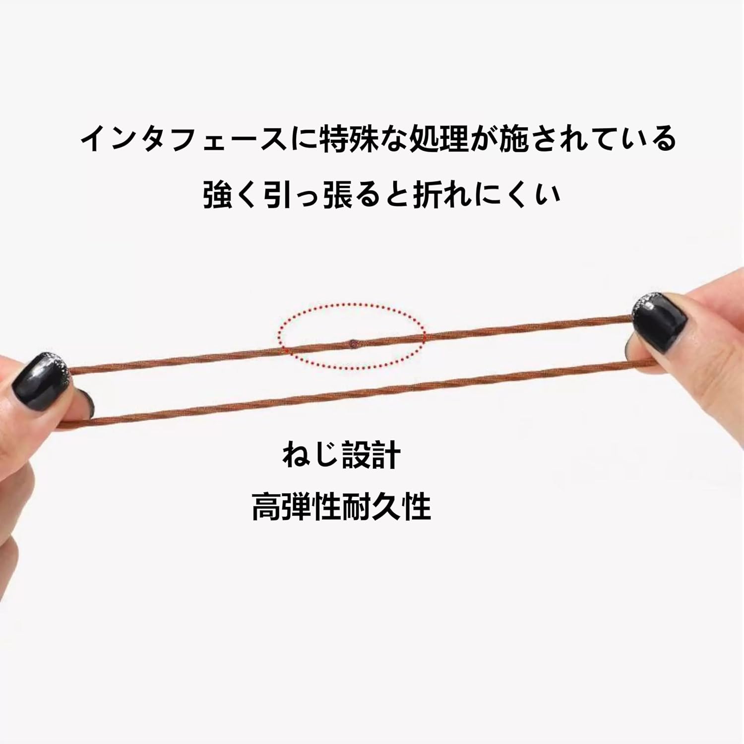 VEVE & MIKI Elastic Scrunchies, Fashionable, Adults, Everyday Use, Simple Design, Plain, Fashion Accessory, Women's, Thick Hair Band, Hair Clip, Set of 50, Traceless Hair Bands, High Elasticity