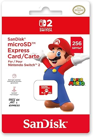 【任天堂ライセンス商品】SanDisk microSD Express Card 256GB for Nintendo Switch 2（サンディスク マイクロSDエクスプレスカード 256GB）