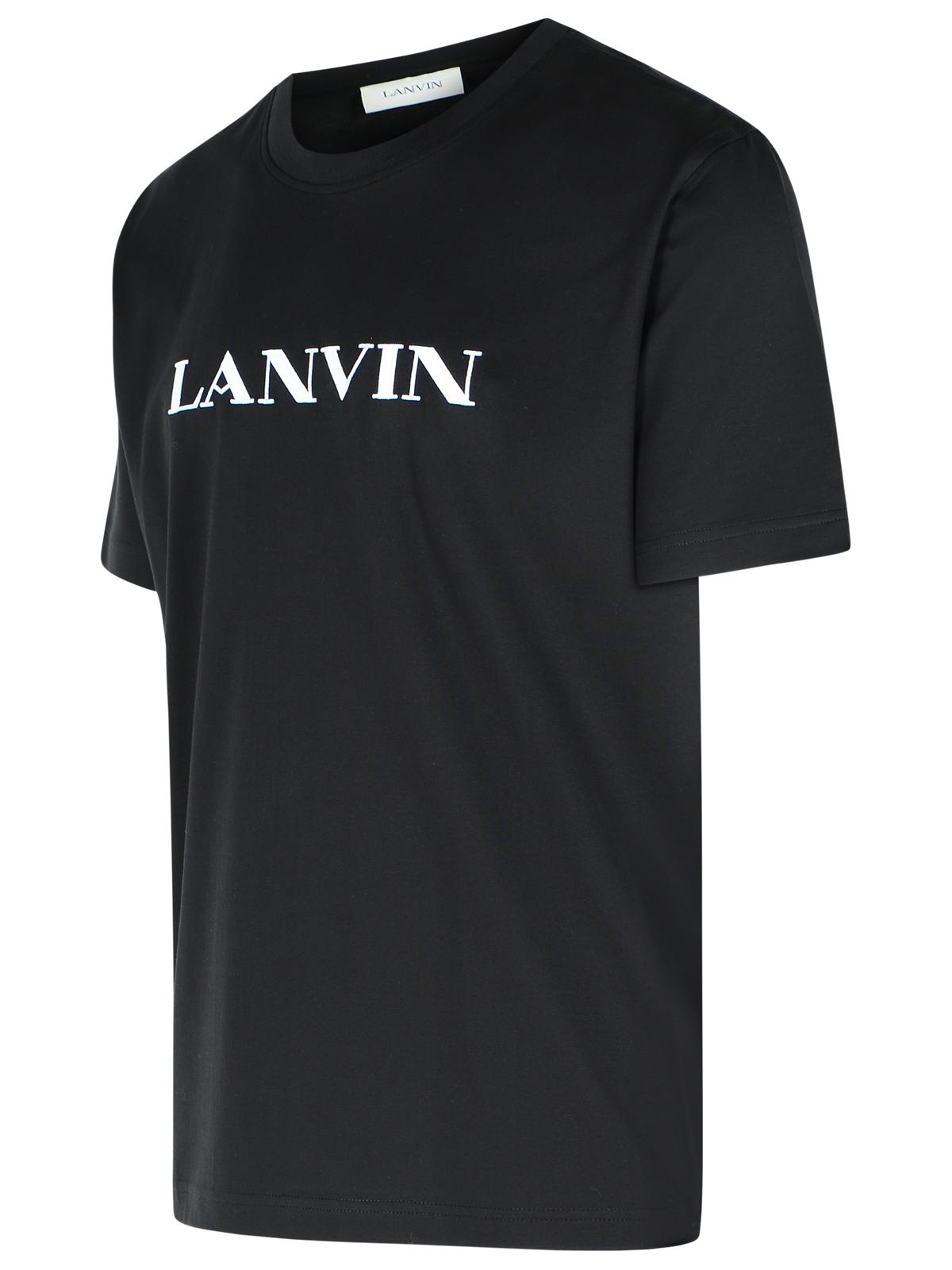 Lanvin ランバンブラックコットンTシャツ - Image 6