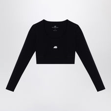 Balenciaga バレンシアガブラックストレッチコットンTシャツ - Image 6