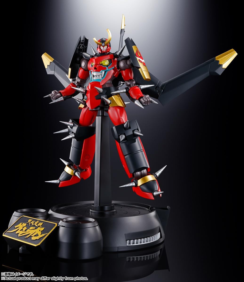 TAMASHII NATIONS Soul of Chogokin Tengen Toppa Gurren Lagann GX-107 Complete Transformation and Combination Gurren Lagann & Great Rotation Giga Drill Set Approx. 7.1 inches (180 mm); PVC & ABS