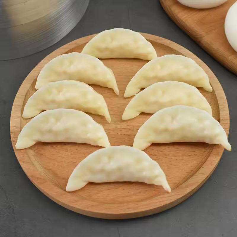 Realistic Appearance: Food Sample, Set of 10, Dumplings, Baked Dumplings, Chinese Cuisine, Life-Sized, Total Length: 2.4 inches (6 cm), Realistic Fake, Interior Display