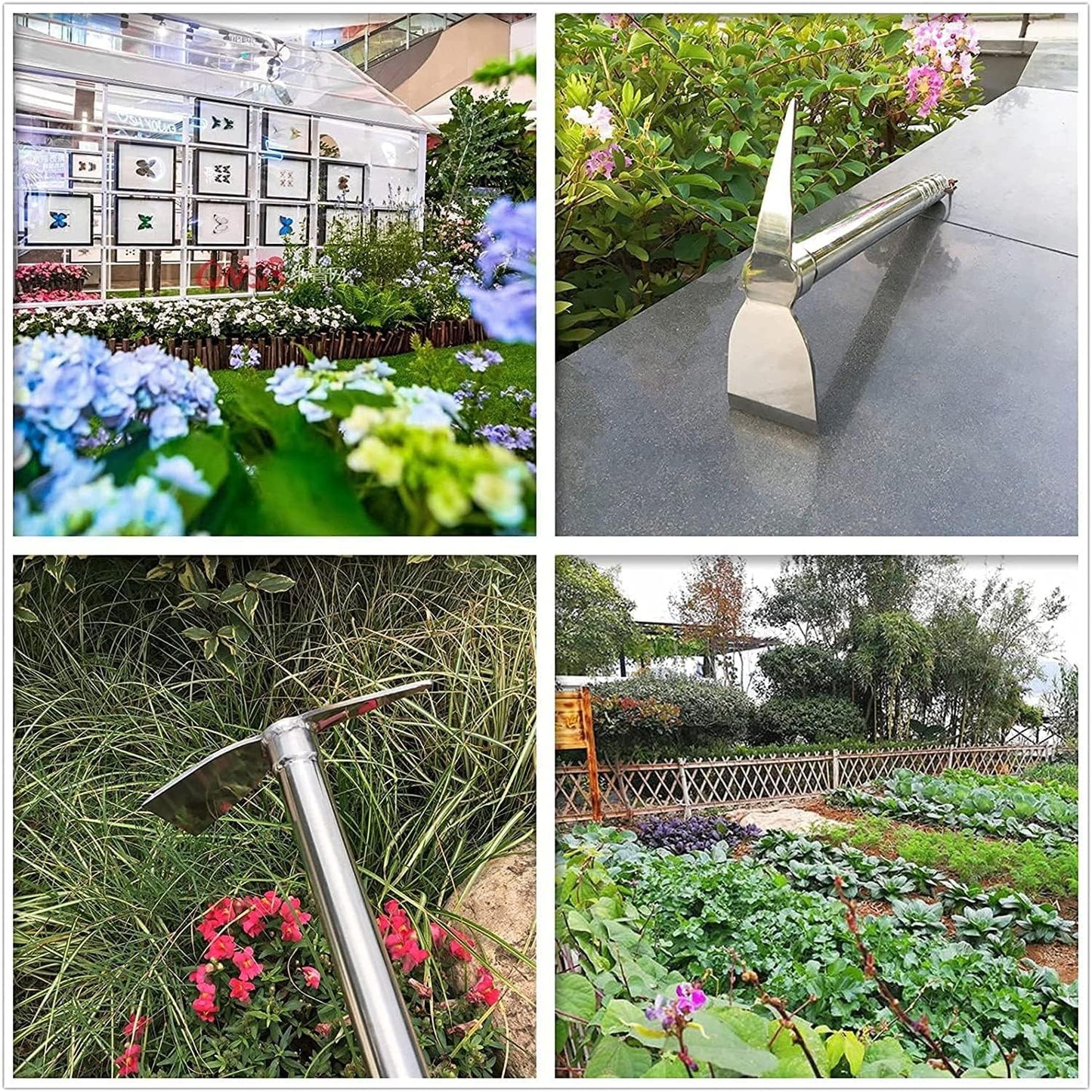 Hoe, Stainless Steel, Triple Hoe, Grass Hoe, Grass Hoe, Soil Hoe, One Hand Spade, Soil Picking, Grass Shaving, Digging, Gardening, Agricultural Tools