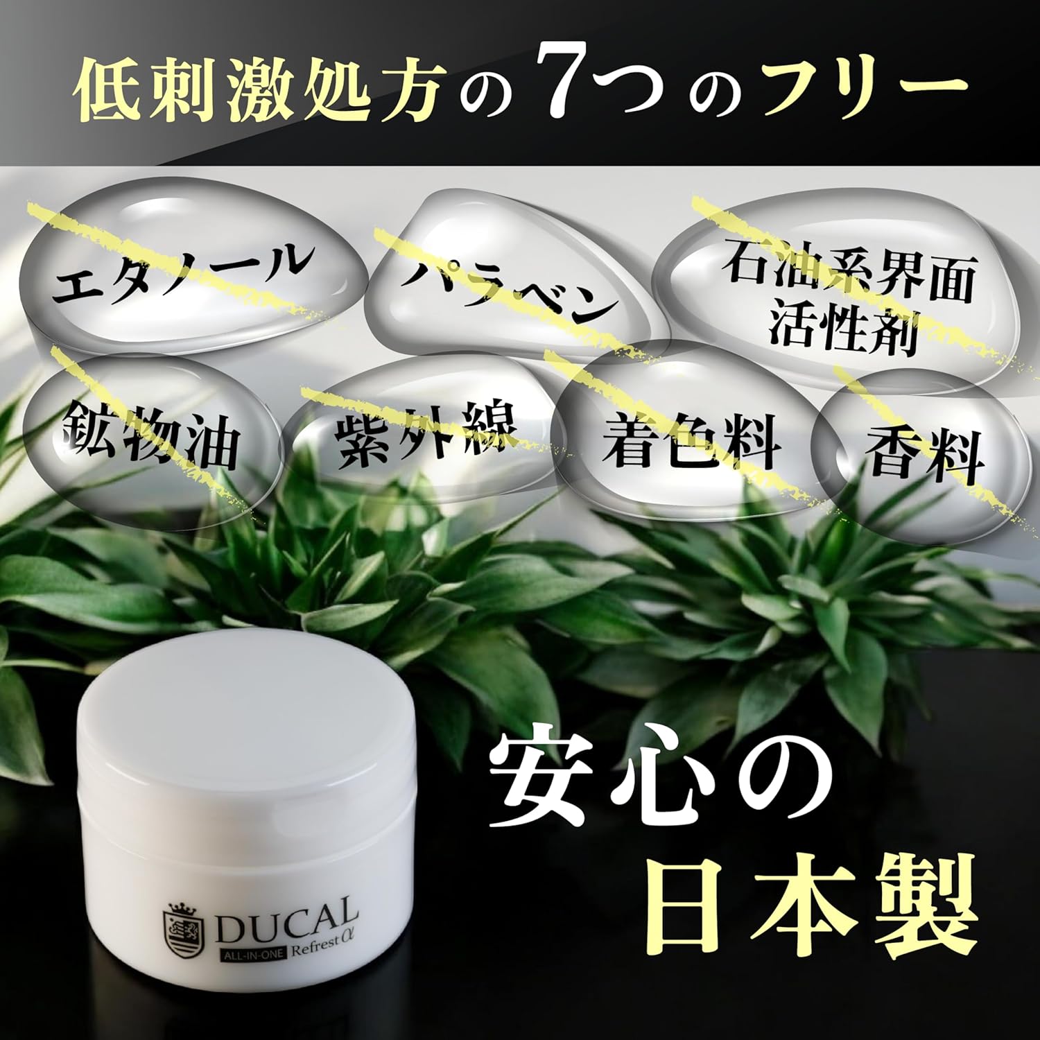 Rrfrestα DUCAL Men's Aging Care All-in-One Cream, 2.8 oz (80 g), Exosome, Human Stem Cell, Aftershaving, Made in Japan