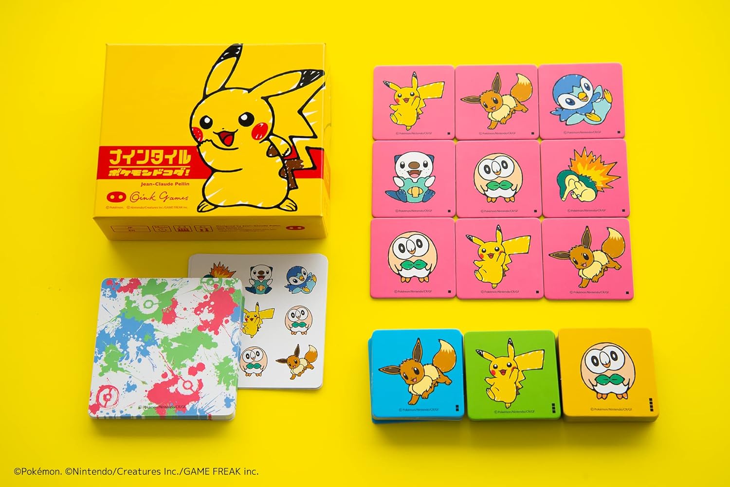 Oink Games Board Game Nine Tiles Pokémon Dokoda For Ages 6 and Up, For 2-4 Players