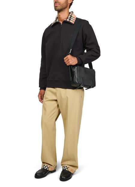 BURBERRY Check half-zip cotton sweatshirt - Image 6