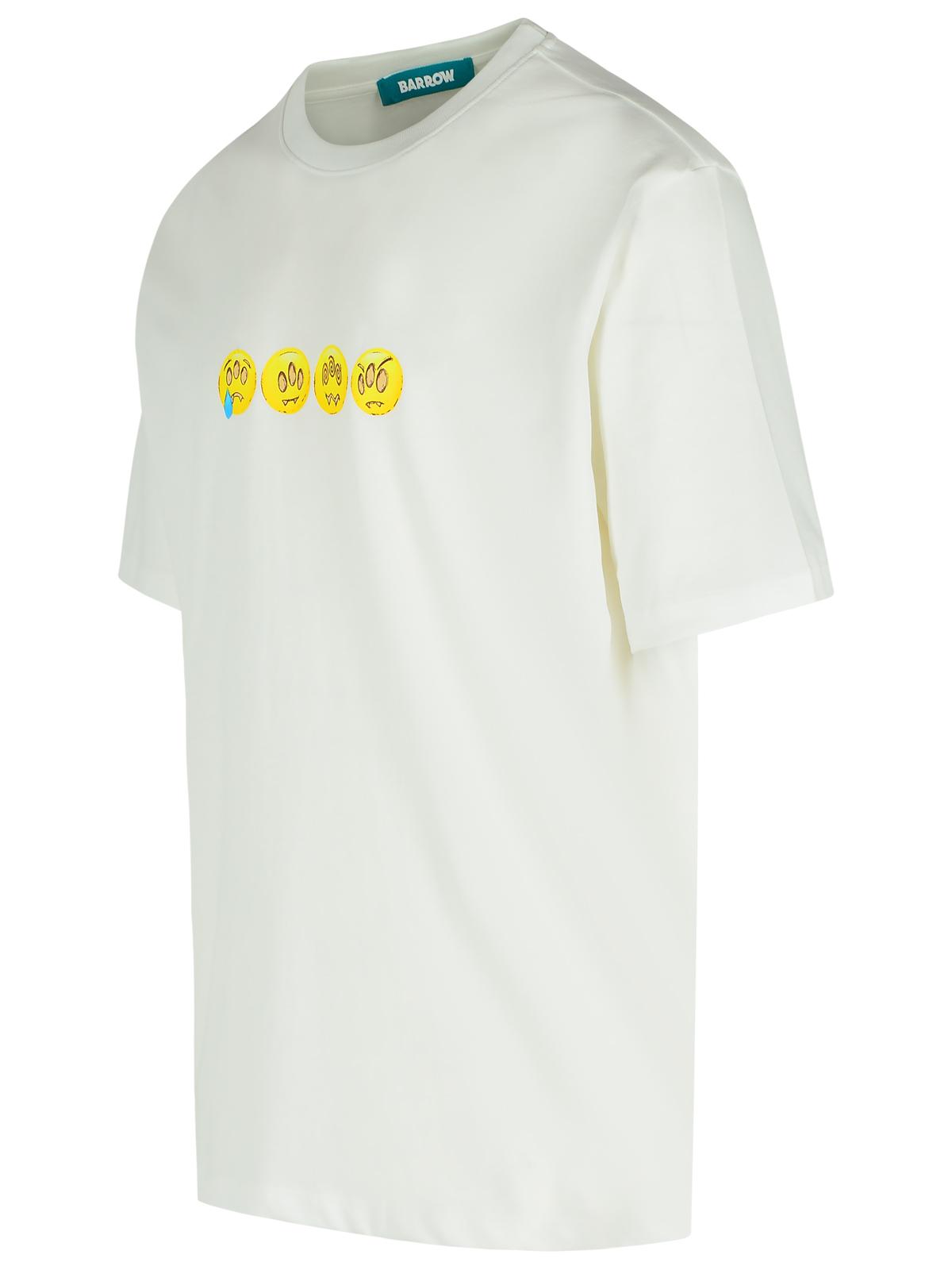 Barrow バローホワイトコットンTシャツ - Image 6