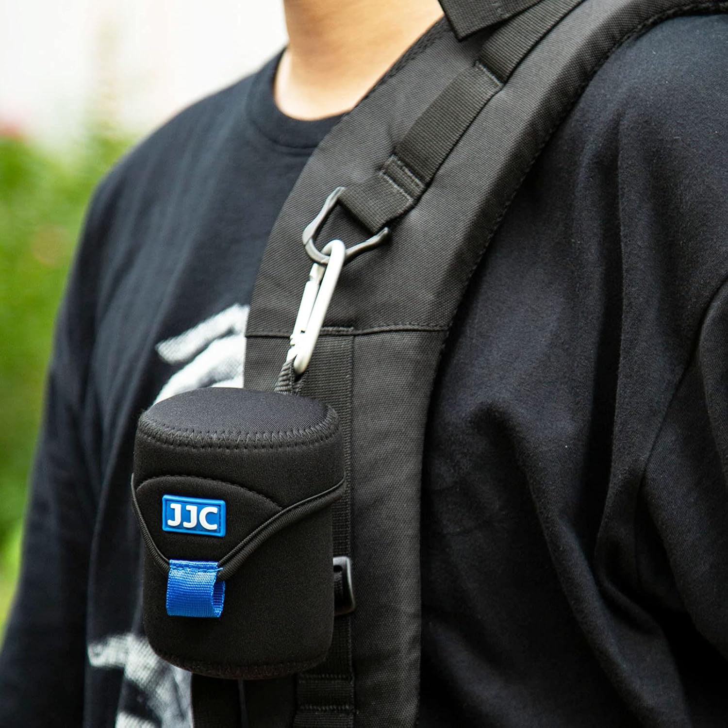 JN- Lens Pouch, Black, retro