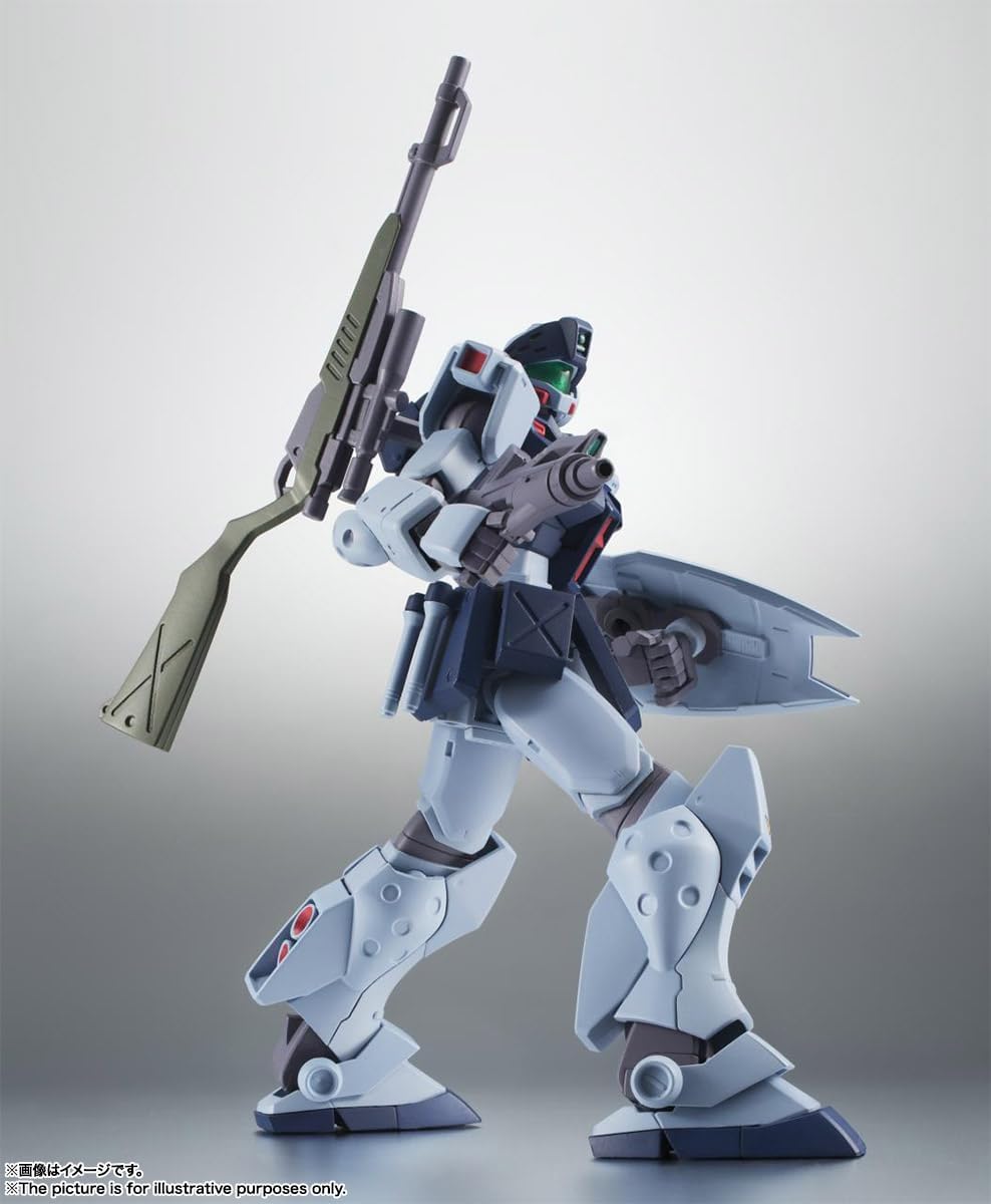 Robot Spirits Mobile Suit Gundam 0080 War in the Pocket RGM - 79SP Jim Sniper II Ver., A.N.I.M.E. (Resale Version), Approx. 4.9 inches (125 mm), PVC & ABS, Painted Action Figure