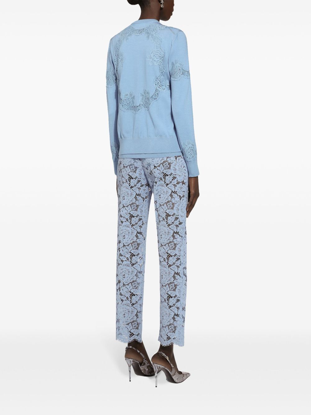 Dolce  Gabbana ドルチェ＆ガッバーナコルドネットレースズボン - Image 6