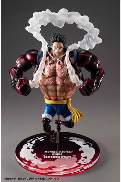 MegaHouse Variable Action Heroes One Piece Monkey D. Luffy Gear 4 Boundman, Approx. 7.9 inches (200 mm), PVC Pre-painted Complete Figure