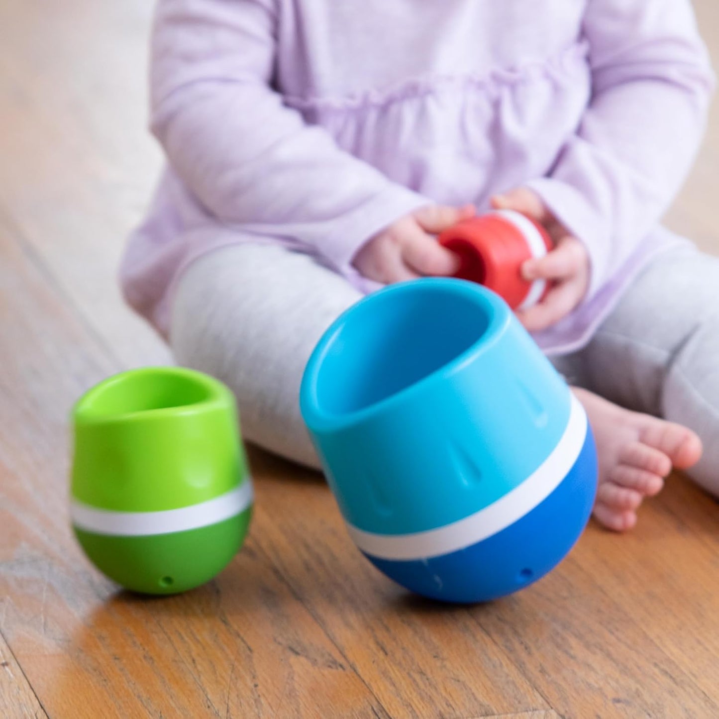 Fat Brain Toys Fat Brain Toys Baby Toy Pop-up Tumbler TumbleRoos FA319-1 Genuine Article