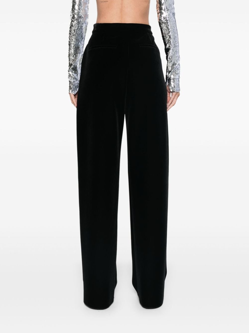 Sportmax SportMaxファッションベルベットのズボン - Image 5