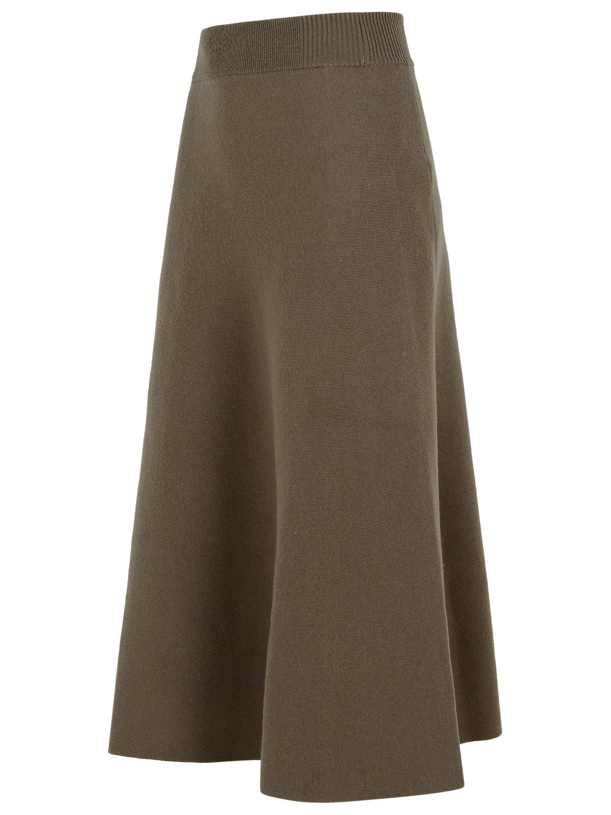 Lanvin ランバンベージュウールブレンドスカート - Image 6
