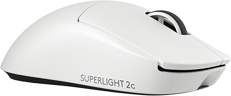 Logicool G-PPD-004WLCO-WH G 8,000 Hz Polling Rate PRO X SUPERLIGHT 2C Compact Wireless Gaming Mouse, Lightweight 1.8 oz (51 g) LightForce Hybrid Switch, Lightspeed Hero 2 Sensor, USB Type-C Charging