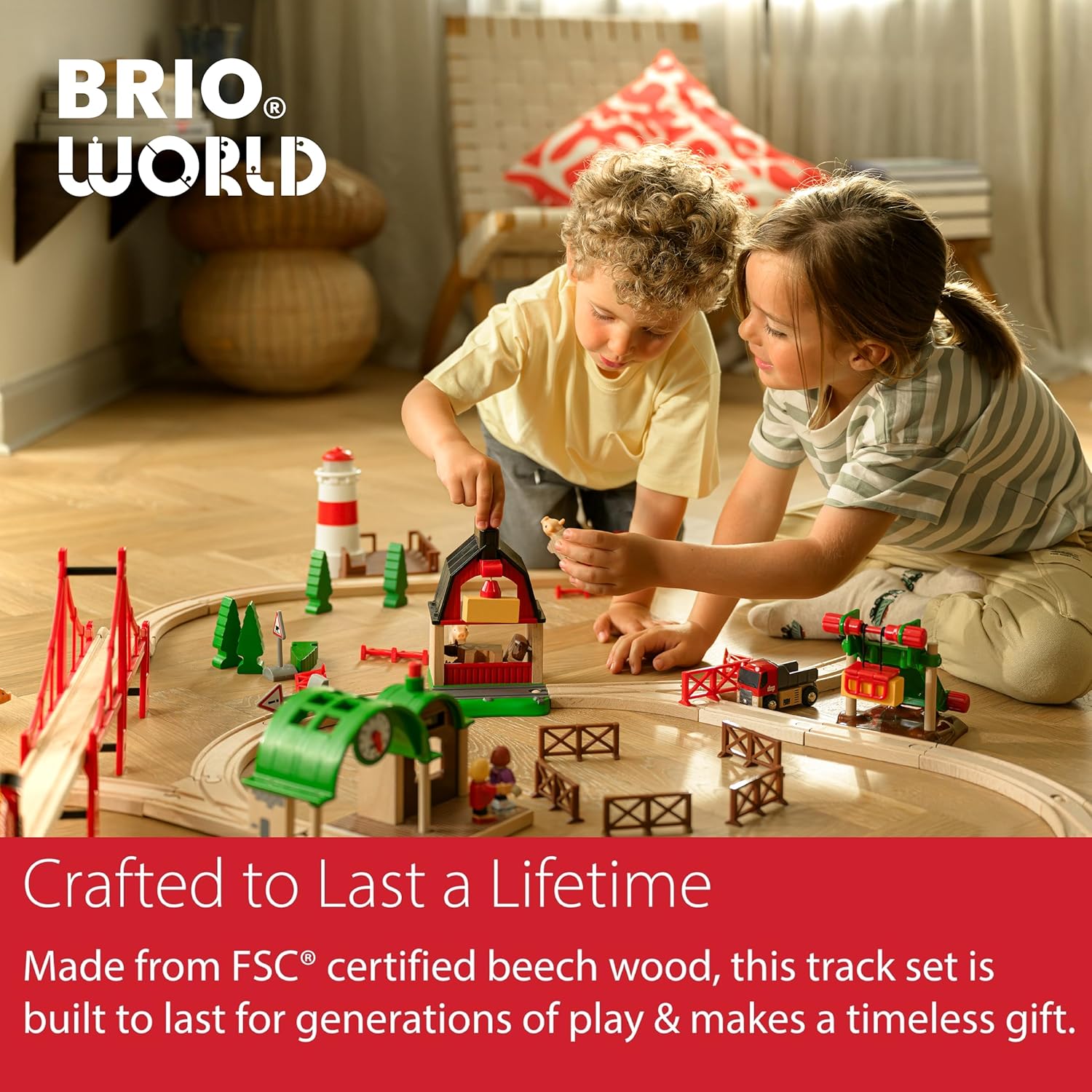 BRIO (ブリオ) ポイントレール拡張セット 33307 対象年齢 3歳~ 【おもちゃ 玩具 木製おもちゃ レールセット プレゼント（誕生日/クリスマス）】