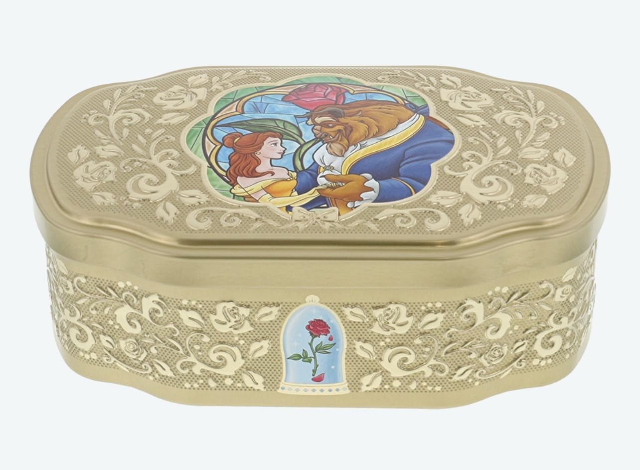[Tokyo Disney Resort Limited] Beauty and the Beast (Belle) TDDR Canned Roll Cookies, Popular, Sweets, Souvenirs, Present, Disney Goods (1 Piece)