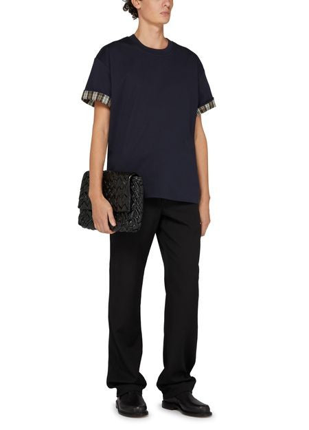 BOTTEGA VENETA ダブルレイヤー ストライプ入り コットン Tシャツ - Image 6
