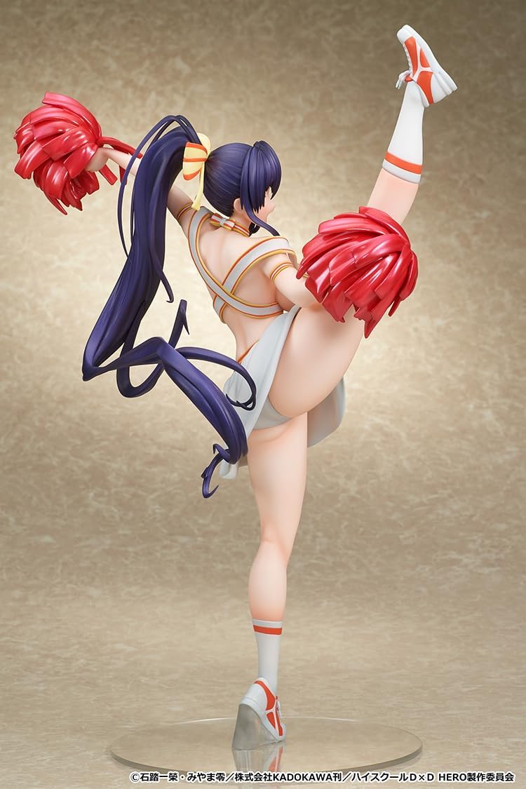 MuseMolds ハイスクールD×D HERO スケールフィギュア 姫島朱乃 チアガールver. プラスチック製 塗装済み完成品 1/6スケール 専用台座付属 全高約340mm