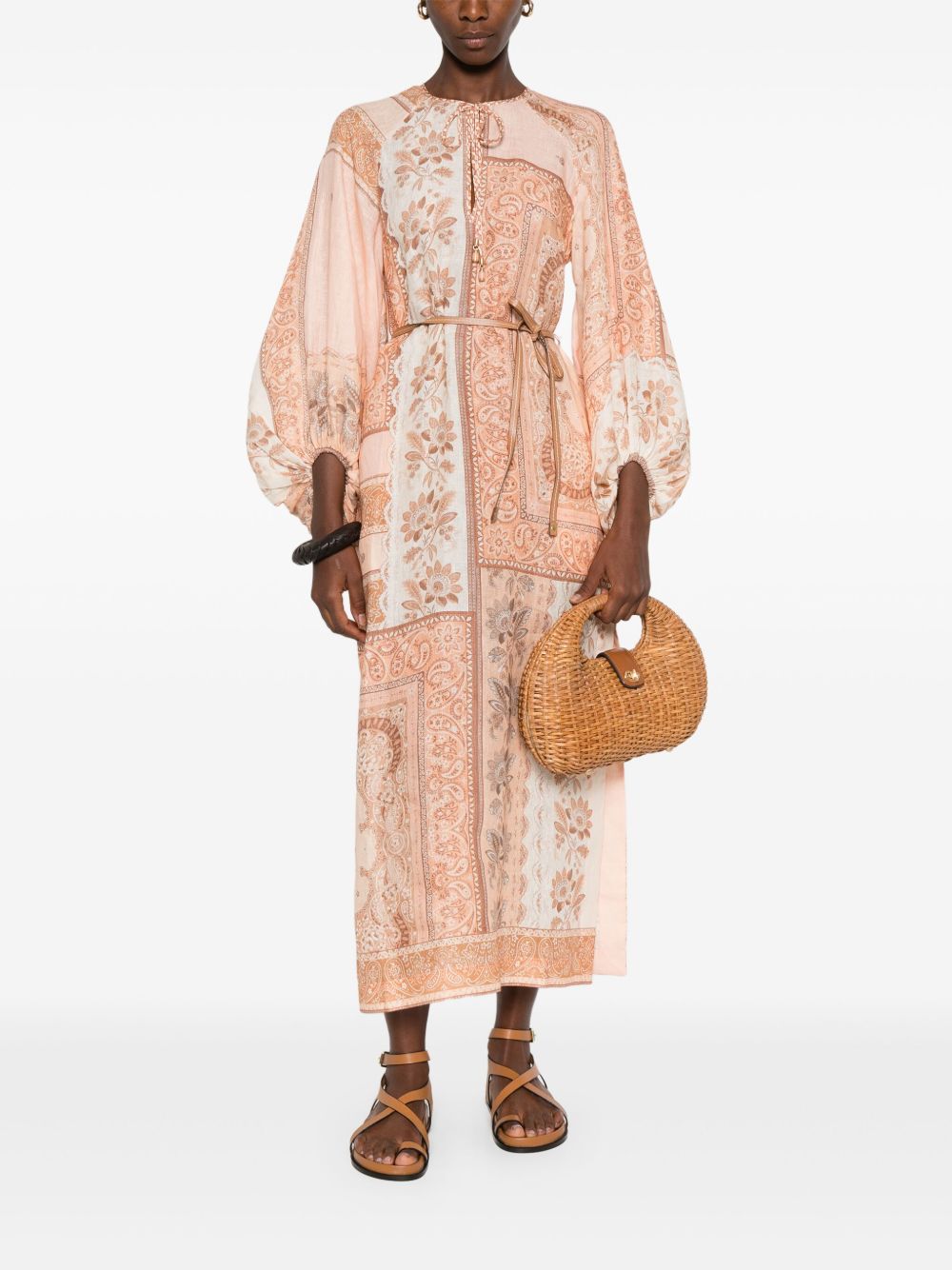 Zimmermann Zimmermannプリントリネンマキシドレス - Image 6