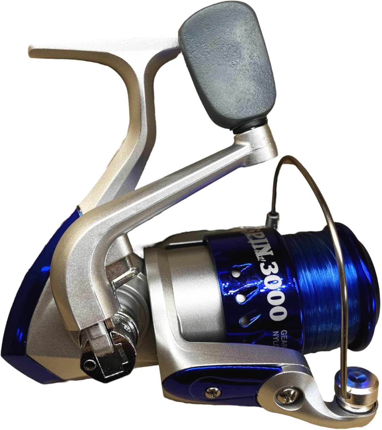 Riseway 3000 Basic Spin Reel with Thread, No. 4 - 110 m, Blue