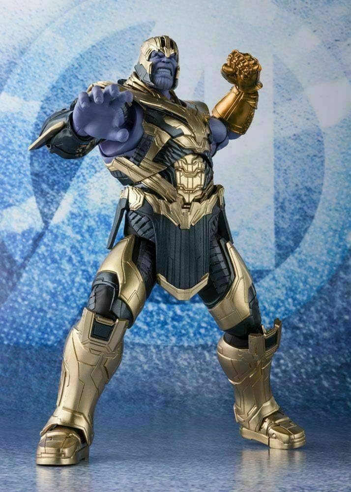 S.H. Figuarts Avengers Thanos (Avengers Endgame), Approx. 195 mm, PVC & ABS Painted Action Figure