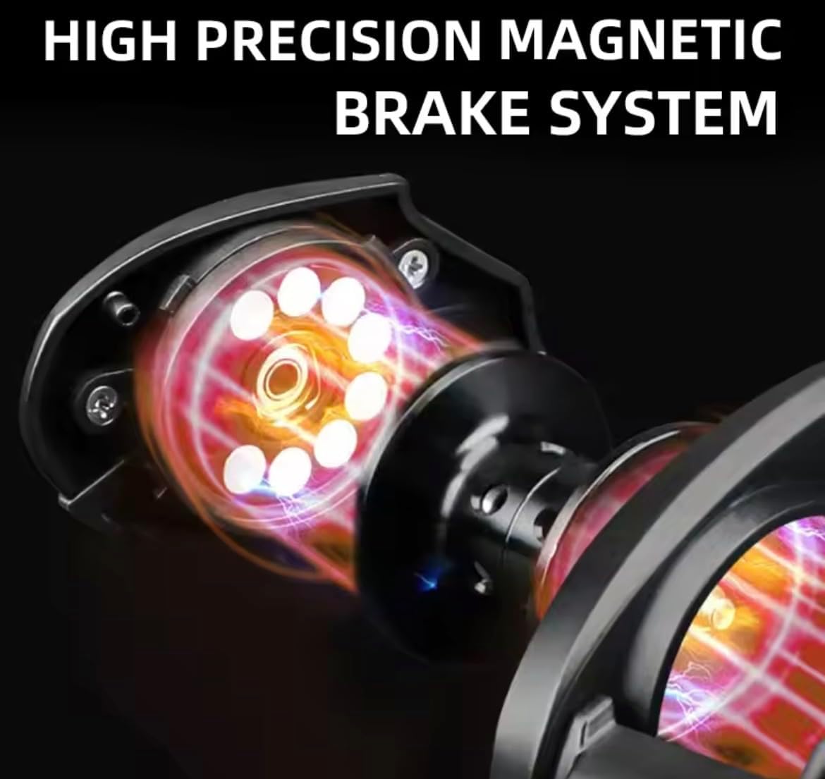 J-BARZILLAI Lightweight 5.3 oz (151 g) Bait Reel, Magnetic Brake, Vertical Reel, Equipped with Drag Sound