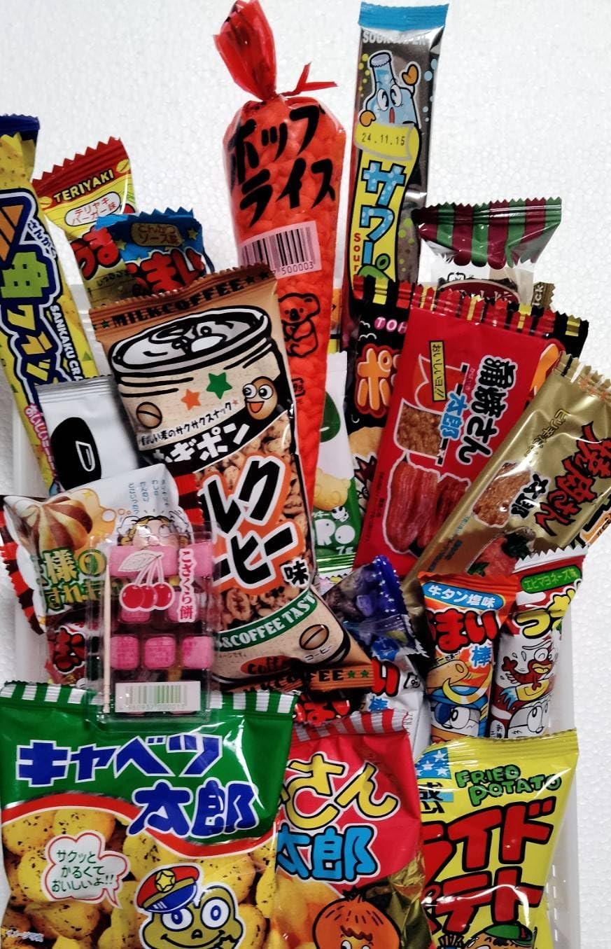 Assorted Dagashi, 100 Piece Set, Shop Exclusive Wet Wipes, Bulk Purchase, Festivals, Grabbing Food Stalls, Snacks, Eating Comparison, Festivals, Lottery, Gift, Birthday, Surprise, Events, Children,