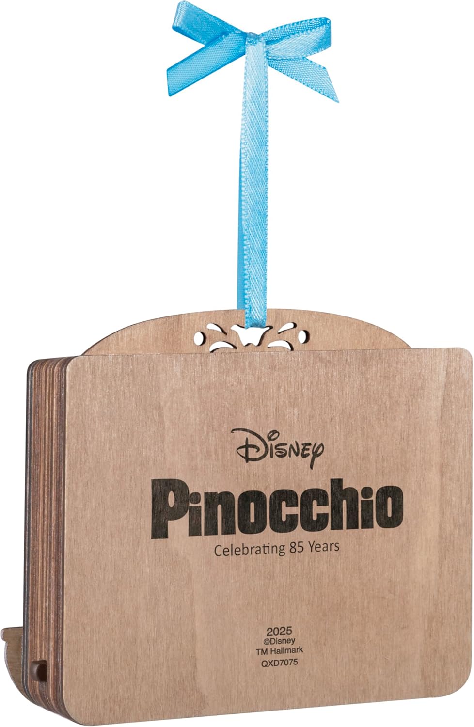 Hallmark Keepsake Adorno navideño de Disney, Pinocho, 85 aniversario, el deseo de Geppetto hecho realidad con luz, manualidades de papel, regalos para fanáticos de Disney