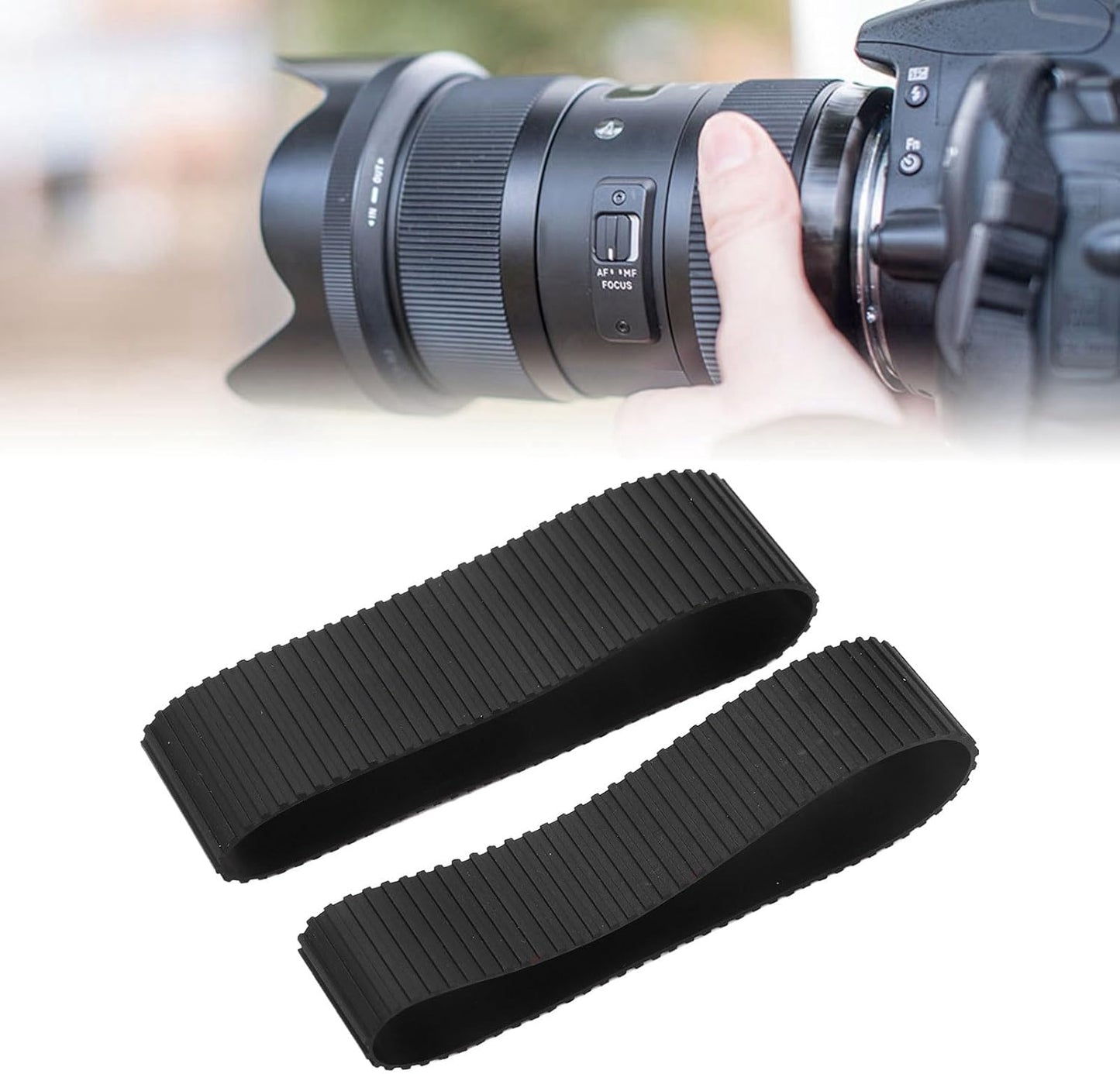 Lens Focus Rubber Ring Sigma 18‑35mm F/1.8 DC HSM Art Repair Parts 2pcs Lens Focus Ring for 18-35mm Lens Focus