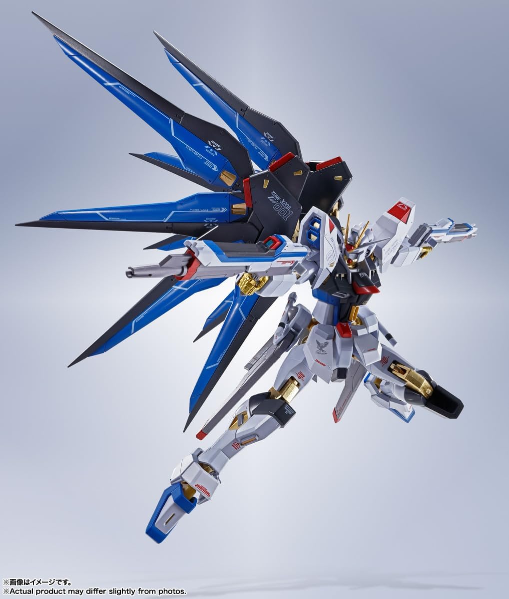 TAMASHII NATIONS METAL ROBOT Spirits, Mobile Suit Gundam SEED DESTINY Strike Freedom Gundam [Re:Coordinate] Approx. 5.5 inches (140 mm), PVC & ABS & Die Cast Pre-painted Action Figure