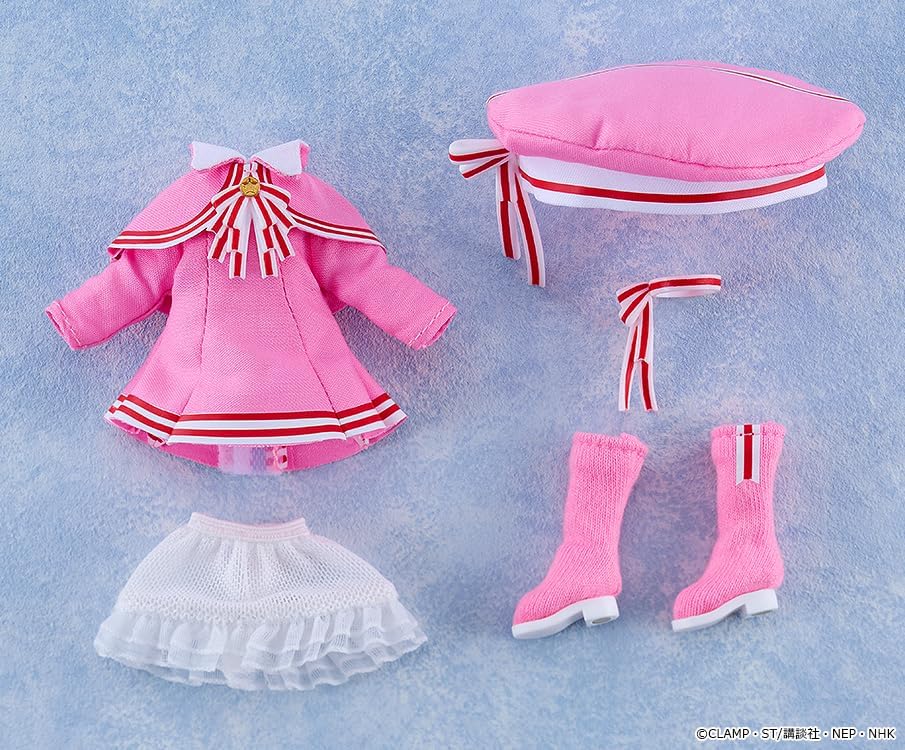 グッドスマイルカンパニー カードキャプターさくら クリアカード編 ねんどろいどどーる 木之本桜 コスチュームVer. 布 磁石 プラスチック製 塗装済み可動フィギュア ノンスケール 専用台座付属 全高約140mm