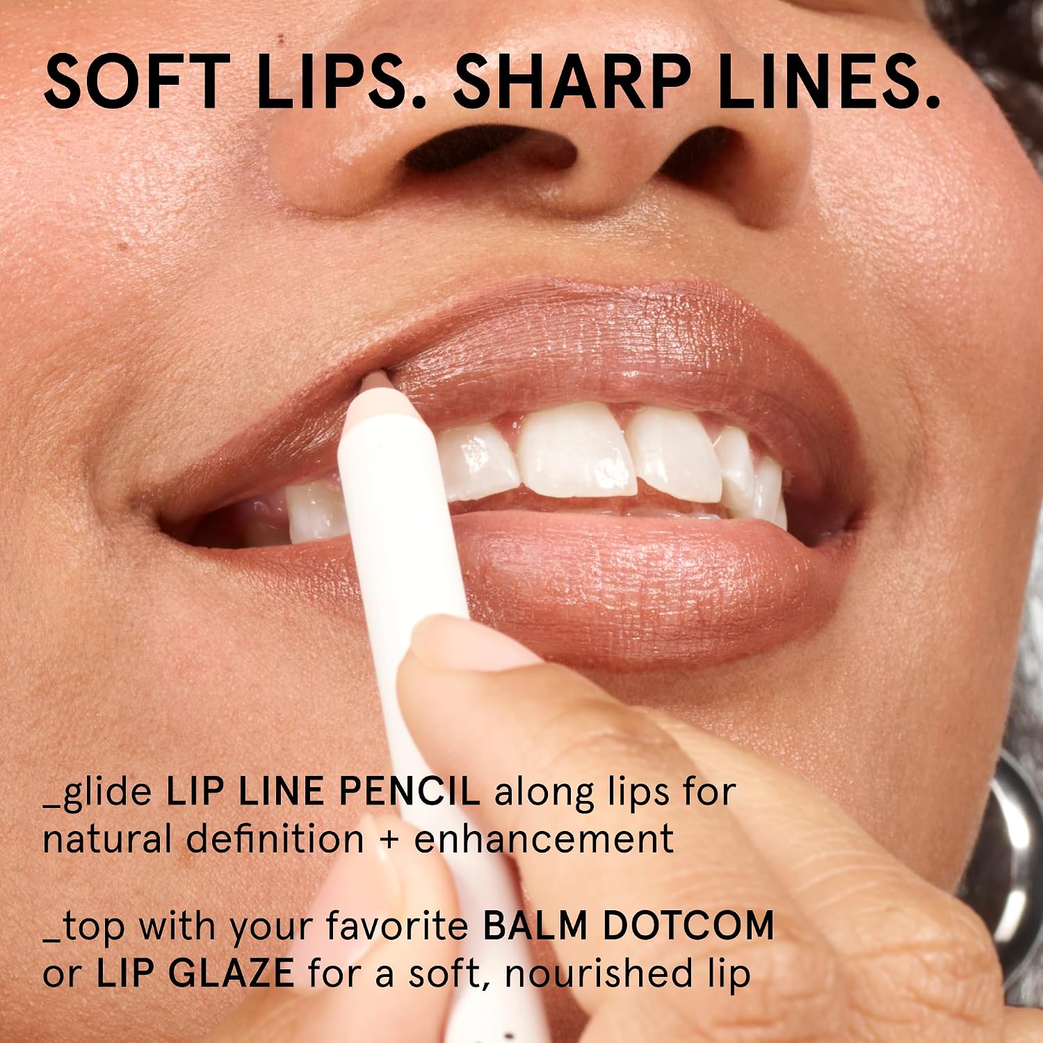 Glossier Lip Line, Bit - Mauve Lip Liner Pencil, Long Lasting Water-Resistant Smudge-Resistant Transfer-Resistant Medium Coverage Definer with Jojoba Oil, Natural Shape and Tones for Sensitive Skin