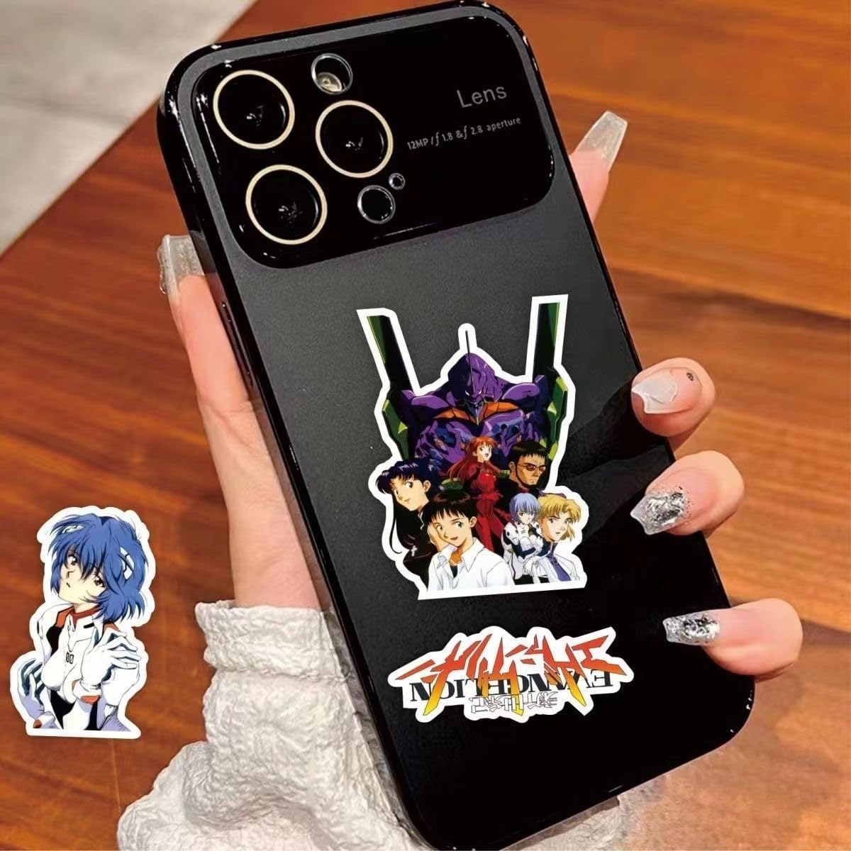 Shin Evangelion Neon Genesis Evangelion Anchor Shinji Ayanami Asuka Sticker Collection Sticker Set Anime Cartoon Stickers Cute Notebook Stickers Children's Stickers Waterproof PVC Sticker Character