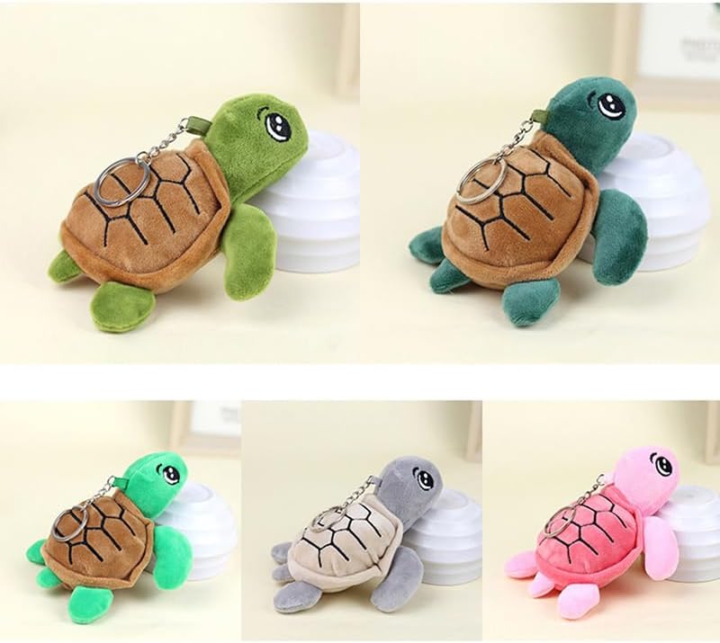 Yavoluy Plush Turtle Turtle Keychain Keychain Cute Pendant Bag Charm Plush Mascot Turtle Toy, green