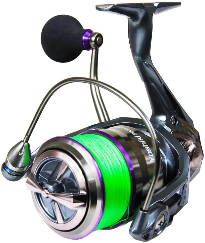ORI-781213 Fishing Gear with PE Line, Large Spinning Reel, YOSHIKI XE5000, No. 3, 688.6 ft (200 m)
