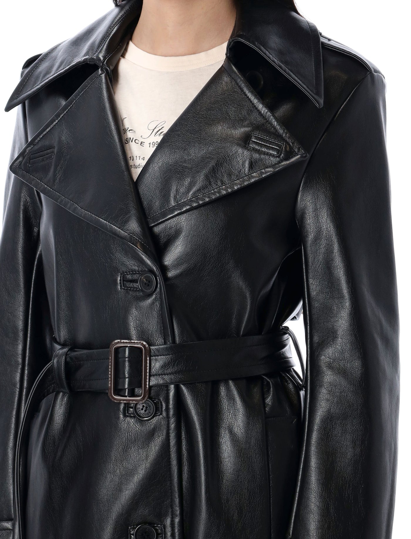 Acne Studios にきびスタジオは黒をコートします - Image 6