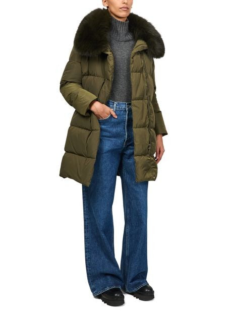 YVES SALOMON Puffer jacket with a fox fur collar - Image 6
