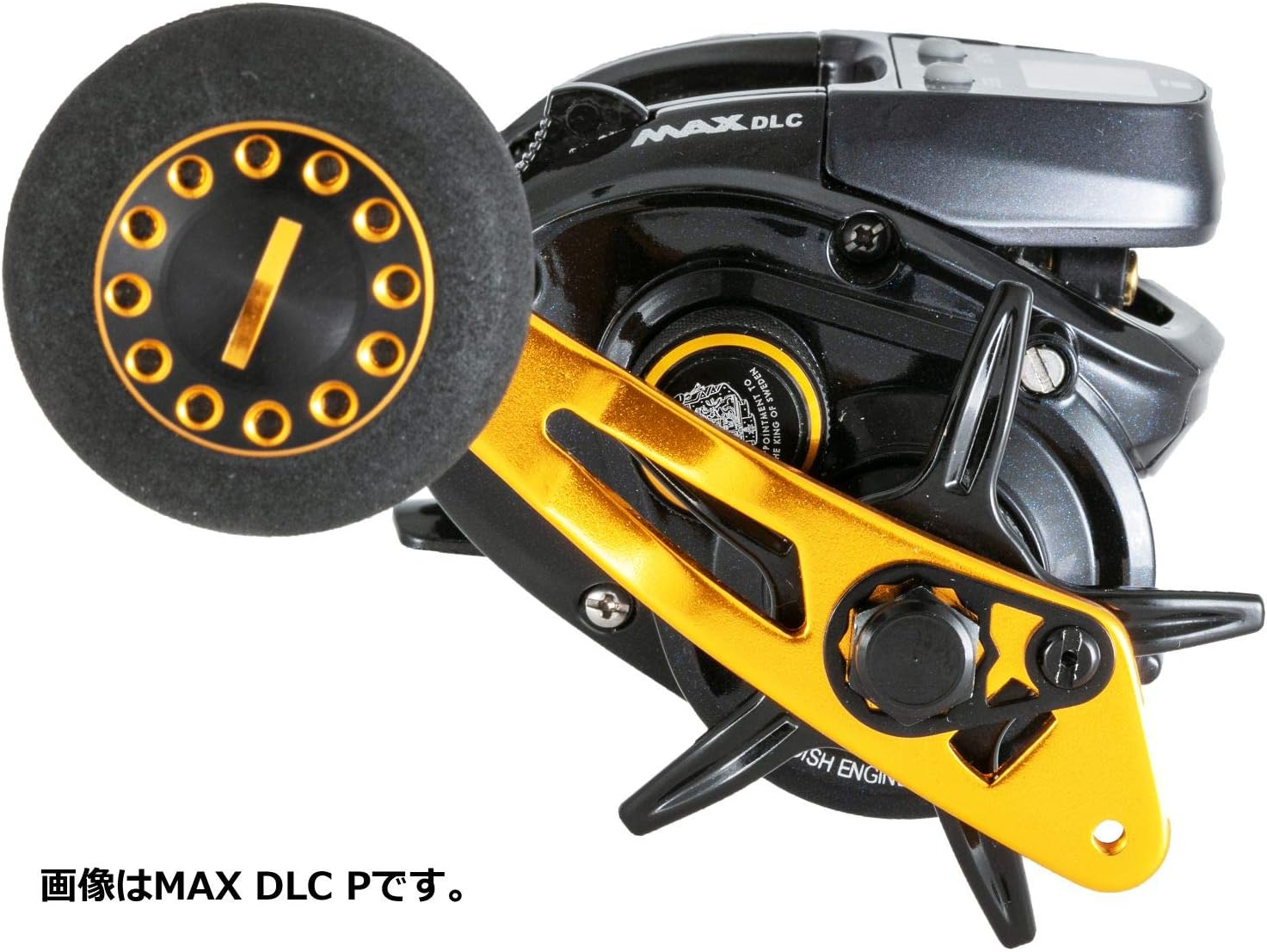 Abu Garcia MAX DLC DLC-P-L Power Handle Model with Digital Line Counter, Left-Hand Retrieve (English Language Not Guaranteed)