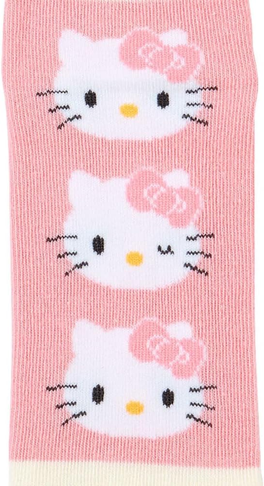 Sanrio 453251 Sanrio Kid's Sneaker Socks, 3 Pairs Set, Socks, 5.1 - 5.9 inches (13 - 15 cm), Hello Kitty, Hello Kitty, Character