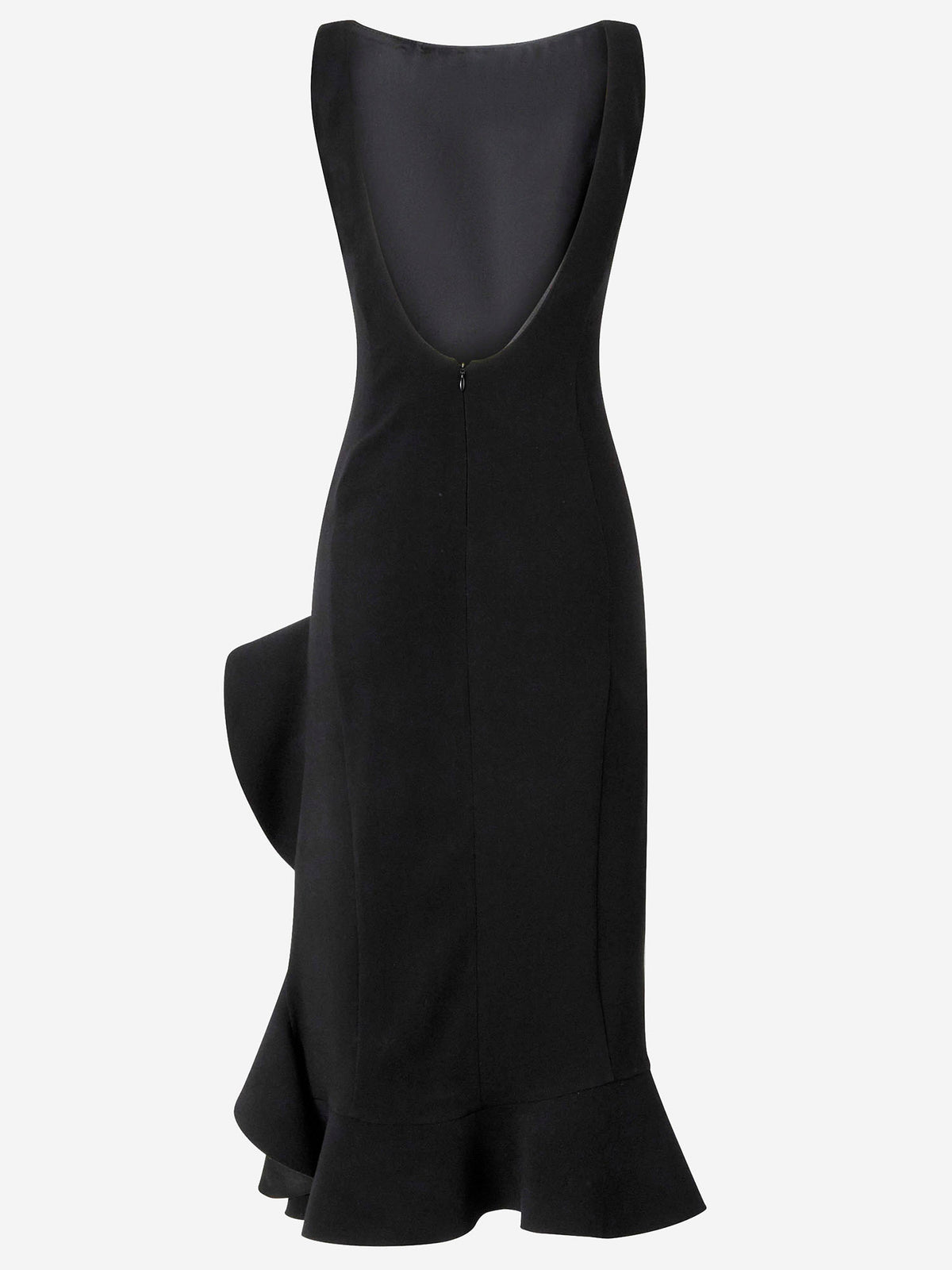Pinko Pinkoストレッチビスコースドレスとフリル - Image 6