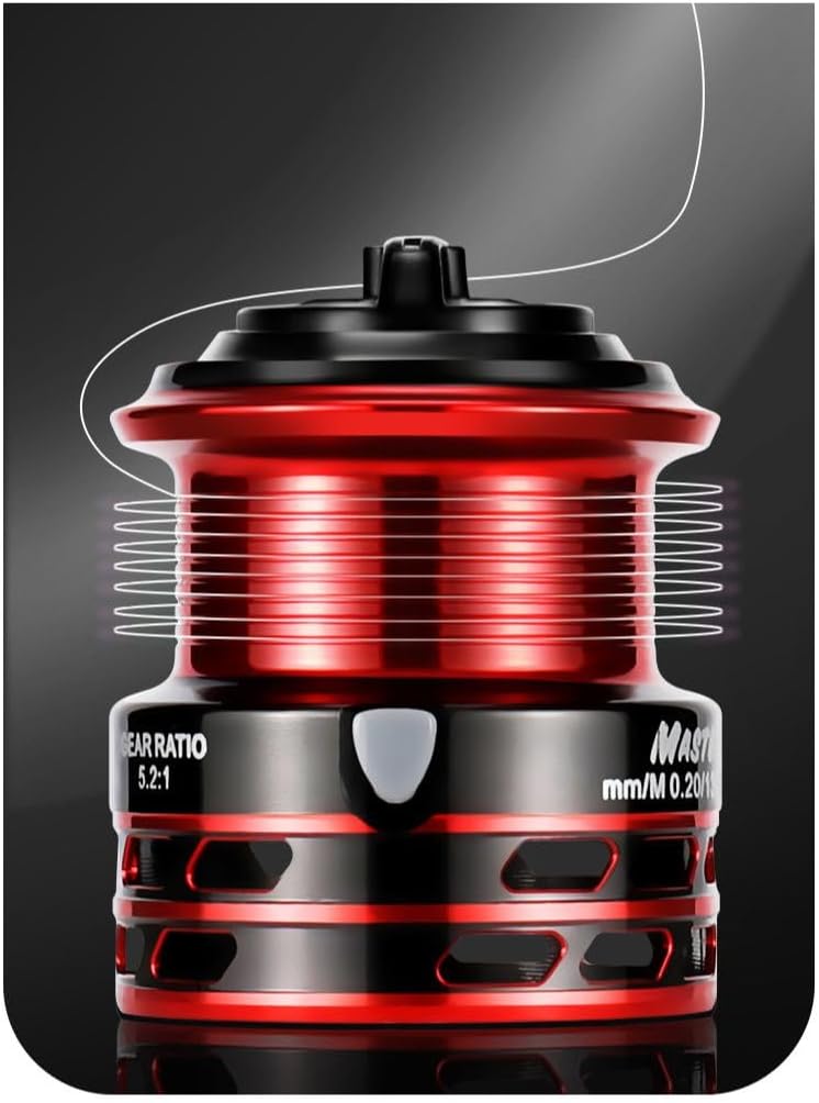 スピニングリール 1000番 2000番 3000番 4000番 5000番 6000番 7000番 釣り リール 遠投 最大ドラグ力12KG 海釣り 川釣り 湖釣り 防波堤 渓流釣り 釣り具 [並行輸入品]