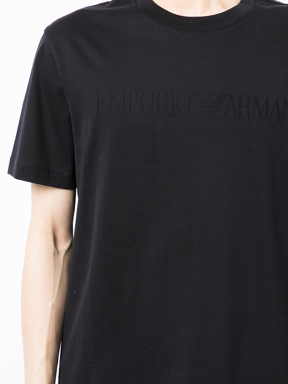 Emporio エンポリオアルマーニロゴコットンTシャツ - Image 6
